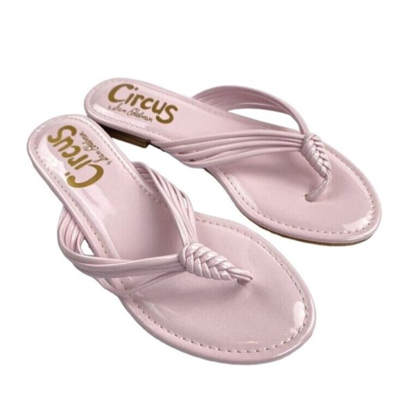 Sam Edelman Shoes - CIRCUS by Sam Edelman Cassiana Thong Flip Flops 7 Heirloom Pink Sandals Braided